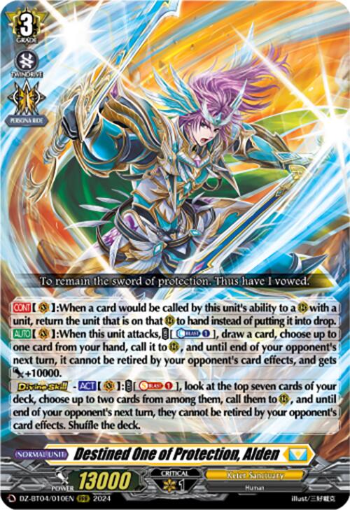 Image of Destined One of Protection, Alden (DZ-BT04/010EN) [Destined Showdown]