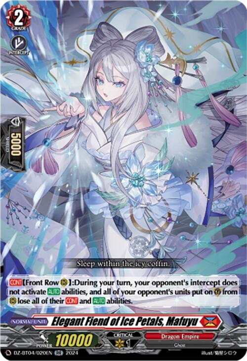 Image of Elegant Fiend of Ice Petals, Mafuyu (DZ-BT04/020EN) [Destined Showdown]
