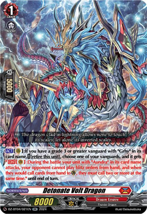 Image of Detonate Volt Dragon (DZ-BT04/021EN) [Destined Showdown]