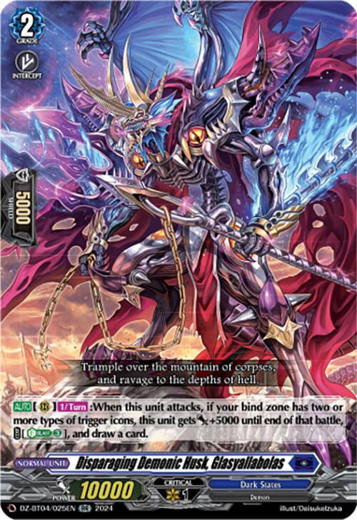 Image of Disparaging Demonic Husk, Glasyallabolas (DZ-BT04/025EN) [Destined Showdown]