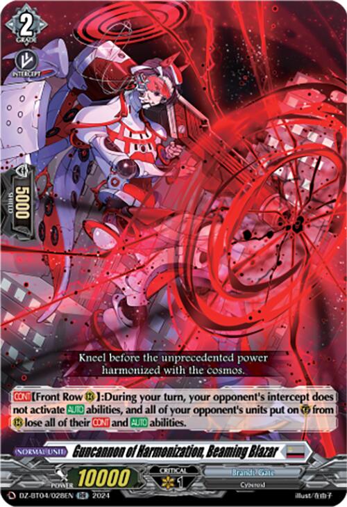 Image of Guncannon of Harmonization, Beaming Blazar (DZ-BT04/028EN) [Destined Showdown]