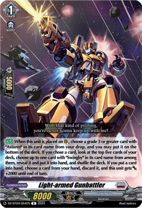 Image of Light-armed Gunbattler (DZ-BT04/054EN) [Destined Showdown]