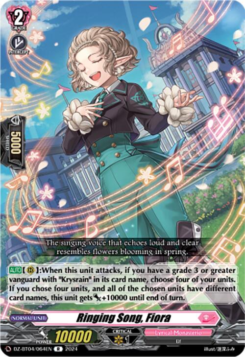 Image of Ringing Song, Fiora (DZ-BT04/064EN) [Destined Showdown]