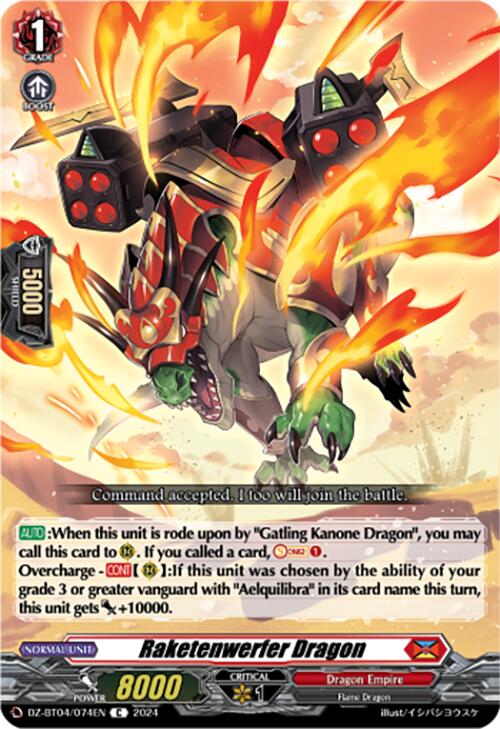 Image of Raketenwerfer Dragon (DZ-BT04/074EN) [Destined Showdown]