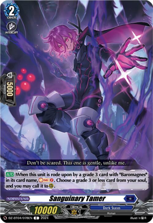 Image of Sanguinary Tamer (DZ-BT04/078EN) [Destined Showdown]