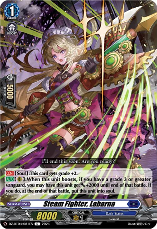 Image of Steam Fighter, Labarna (DZ-BT04/081EN) [Destined Showdown]