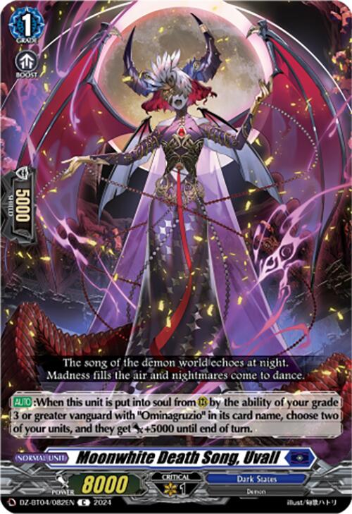 Image of Moonwhite Death Song, Uvall (DZ-BT04/082EN) [Destined Showdown]