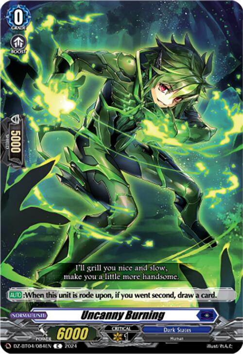 Image of Uncanny Burning (DZ-BT04/084EN) [Destined Showdown]
