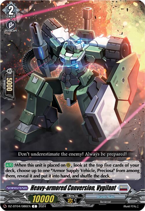 Image of Heavy-armored Conversion, Vygilant (DZ-BT04/086EN) [Destined Showdown]