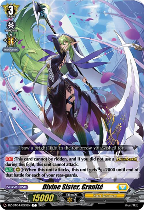 Image of Divine Sister, Granite (DZ-BT04/093EN) [Destined Showdown]