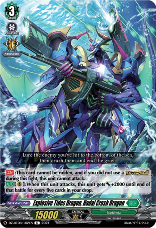 Image of Explosive Tides Dragon, Hadal Crash Dragon (DZ-BT04/102EN) [Destined Showdown]