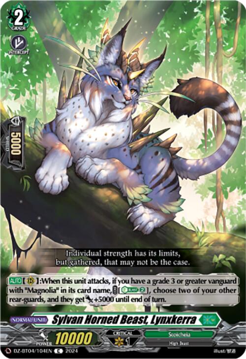 Image of Sylvan Horned Beast, Lynxkerra (DZ-BT04/104EN) [Destined Showdown]