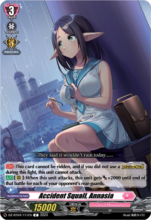 Image of Accident Squall, Annasia (DZ-BT04/111EN) [Destined Showdown]