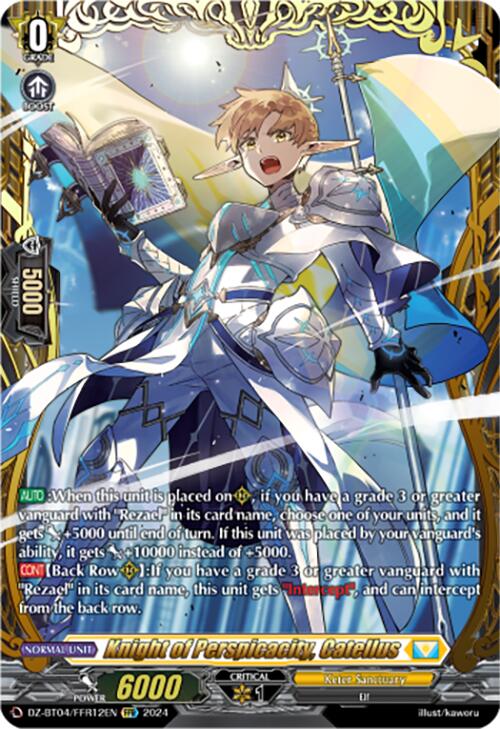Image of Knight of Perspicacity, Catellus (DZ-BT04/FFR12EN) [Destined Showdown]