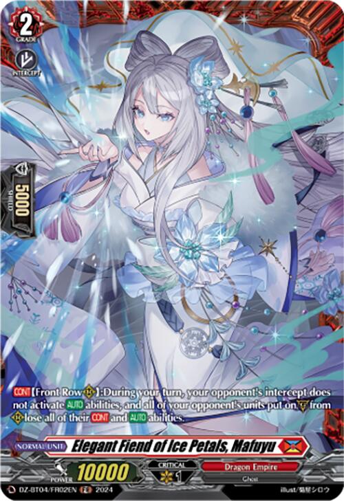 Image of Elegant Fiend of Ice Petals, Mafuyu (DZ-BT04/FR02EN) [Destined Showdown]