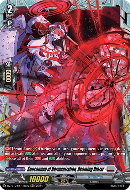Image of Guncannon of Harmonization, Beaming Blazar (DZ-BT04/FR18EN) [Destined Showdown]