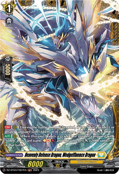 Image of Heavenly Defense Dragon, Wedgeffluence Dragon (DZ-BT04/FR27EN) [Destined Showdown]