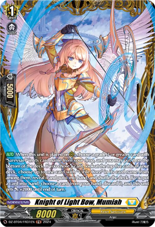 Image of Knight of Light Bow, Mumiah (DZ-BT04/FR31EN) [Destined Showdown]
