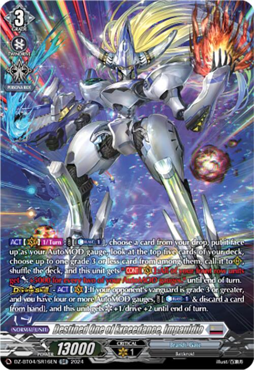 Image of Destined One of Exceedance, Impauldio (DZ-BT04/SR16EN) [Destined Showdown]