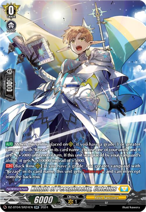 Image of Knight of Perspicacity, Catellus (DZ-BT04/SR24EN) [Destined Showdown]