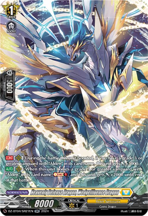 Image of Heavenly Defense Dragon, Wedgeffluence Dragon (DZ-BT04/SR27EN) [Destined Showdown]