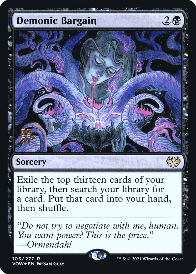 Image of Demonic Bargain [Innistrad: Crimson Vow Prerelease Promos]