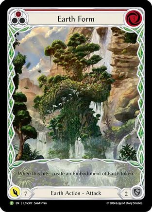 Image of Earth Form (Red) [LGS307] (Promo)  Rainbow Foil
