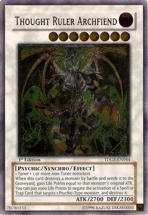 Image of Thought Ruler Archfiend [TDGS-EN044] Ultimate Rare