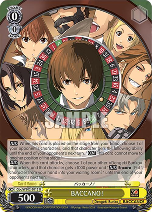 Image of BACCANO! (Gbc/WS02-E013 U) [Dengeki Bunko]