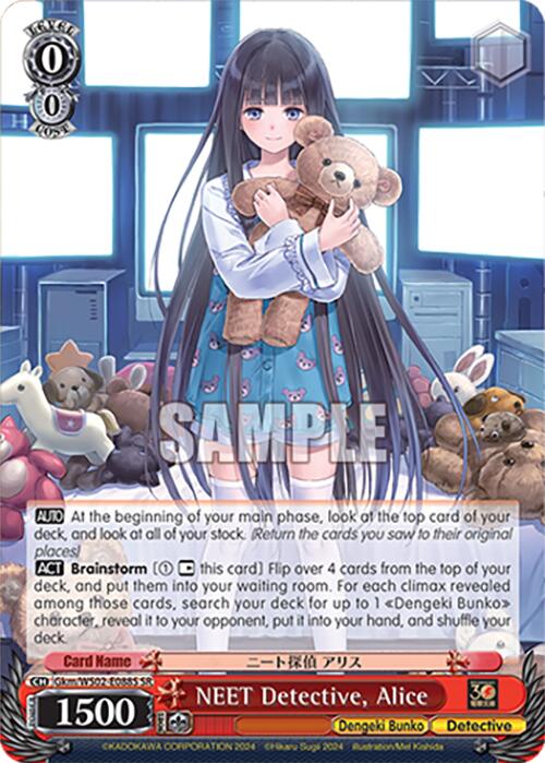 Image of NEET Detective, Alice (Gkm/WS02-E088S SR) [Dengeki Bunko]