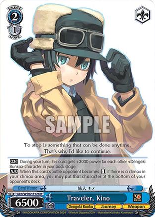 Image of Traveler, Kino (Gkb/WS02-E126 R) [Dengeki Bunko]
