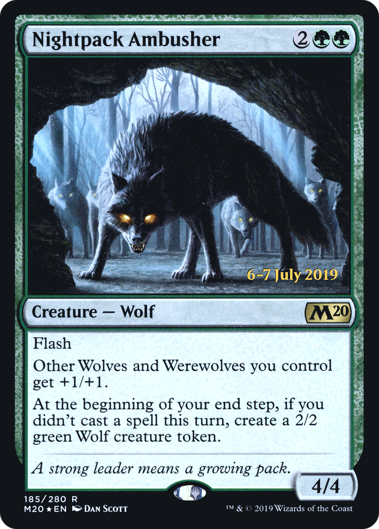 Image of Nightpack Ambusher [Core Set 2020 Prerelease Promos]