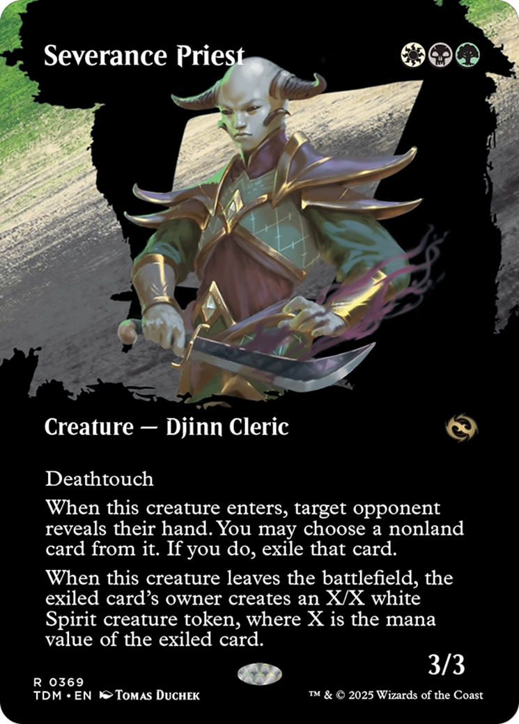 Image of Severance Priest (Borderless) [Tarkir: Dragonstorm]