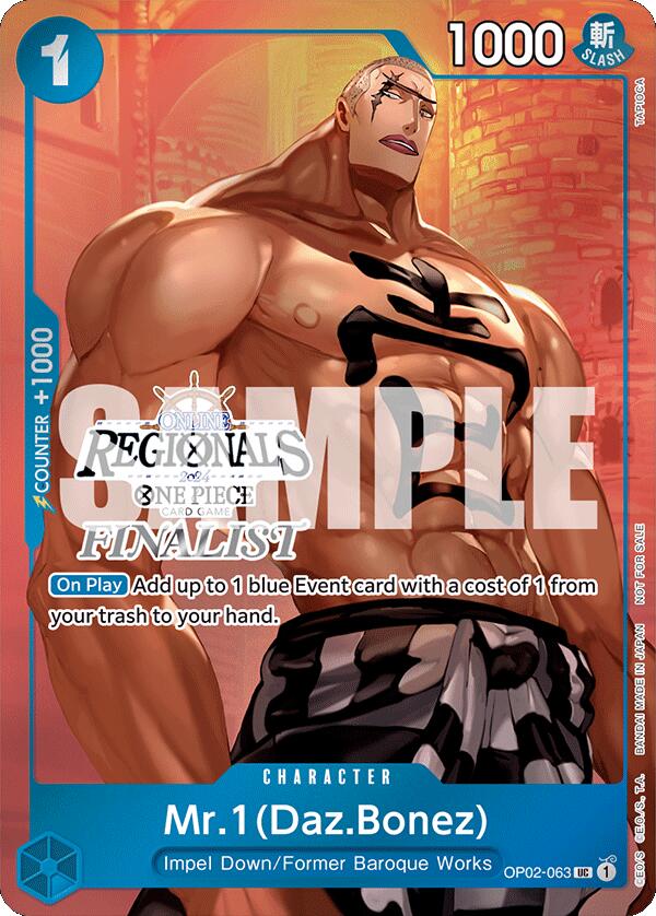 Image of Mr.1 (Daz.Bonez) (Online Regional 2024 Vol. 3) [Finalist] [One Piece Promotion Cards]