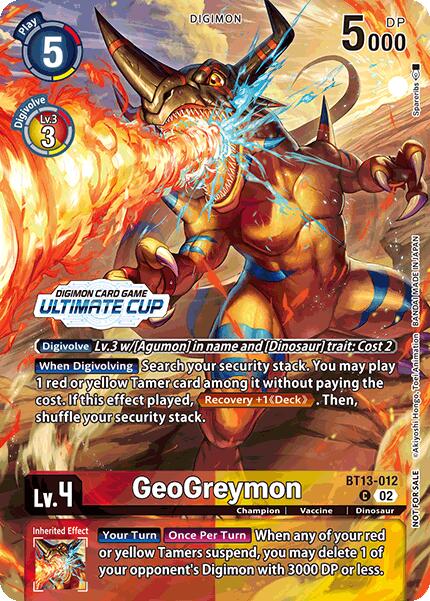 Image of GeoGreymon [BT13-012] (Ultimate Cup 2024) [Versus Royal Knights Booster]
