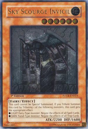 Image of Sky Scourge Invicil [FOTB-EN023] Ultimate Rare