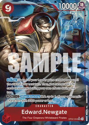 Image of Edward.Newgate (OP02-004) (Alternate Art) [Premium Booster -The Best-]