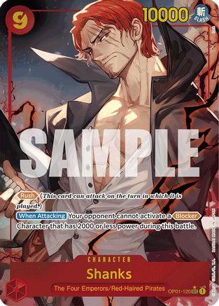 Image of Shanks (OP01-120) (Alternate Art) [Premium Booster -The Best-]