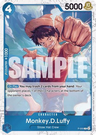 Image of Monkey.D.Luffy (P-055) (Jolly Roger Foil) [Premium Booster -The Best-]