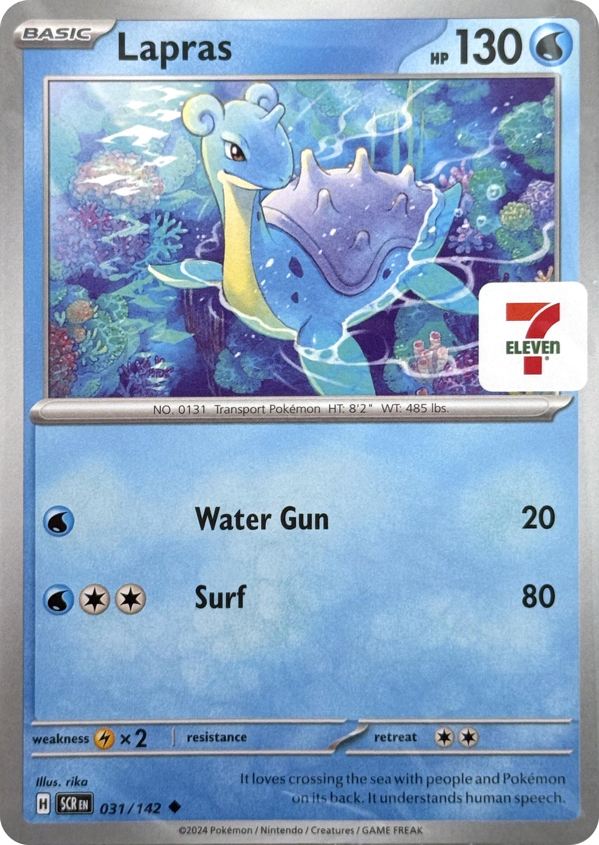 Image of Lapras (031/142) (7-Eleven Promo) [Miscellaneous Cards]