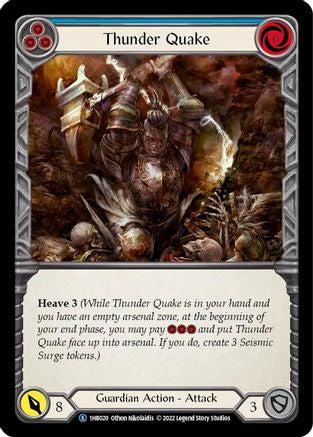 Image of Thunder Quake (Blue) [1HB020] (History Pack 1 Bravo Blitz Deck)