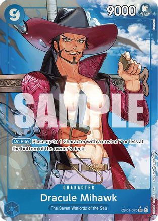 Image of Dracule Mihawk (OP01-070) (Alternate Art) [Premium Booster -The Best-]