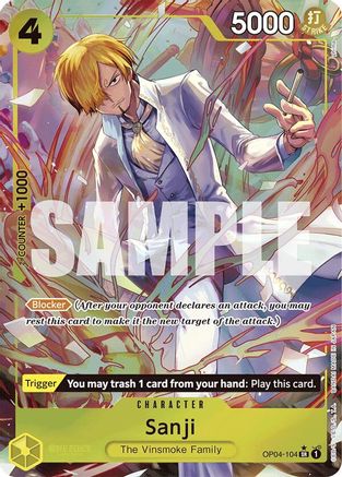 Image of Sanji (OP04-104) (Alternate Art) [Premium Booster -The Best-]