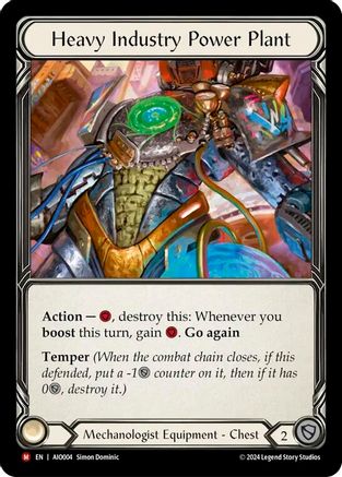 Image of Heavy Industry Power Plant [AIO004] (Armory Deck: Dash)  Rainbow Foil