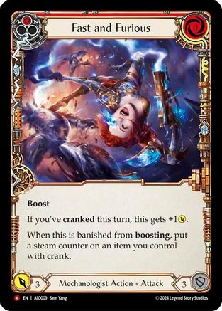 Image of Fast and Furious (Red) [AIO009] (Armory Deck: Dash)  Rainbow Foil