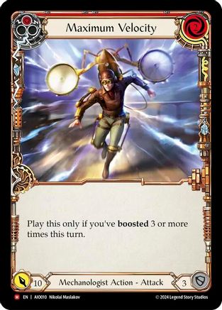 Image of Maximum Velocity (Red) [AIO010] (Armory Deck: Dash)