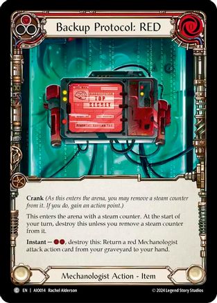 Image of Backup Protocol: RED (Red) [AIO014] (Armory Deck: Dash)
