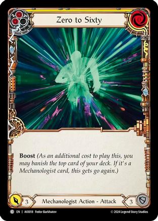 Image of Zero to Sixty (Yellow) [AIO018] (Armory Deck: Dash)
