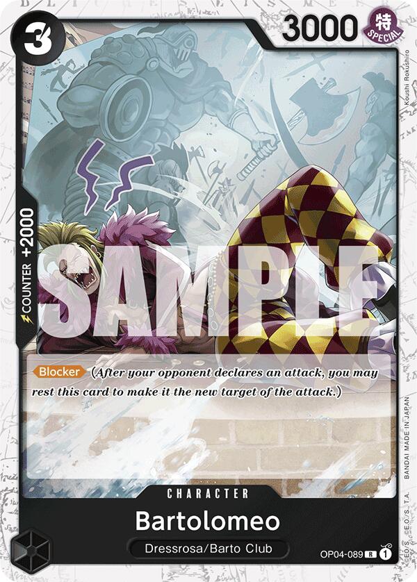Image of Bartolomeo (OP04-089) (Jolly Roger Foil) [Premium Booster -The Best-]