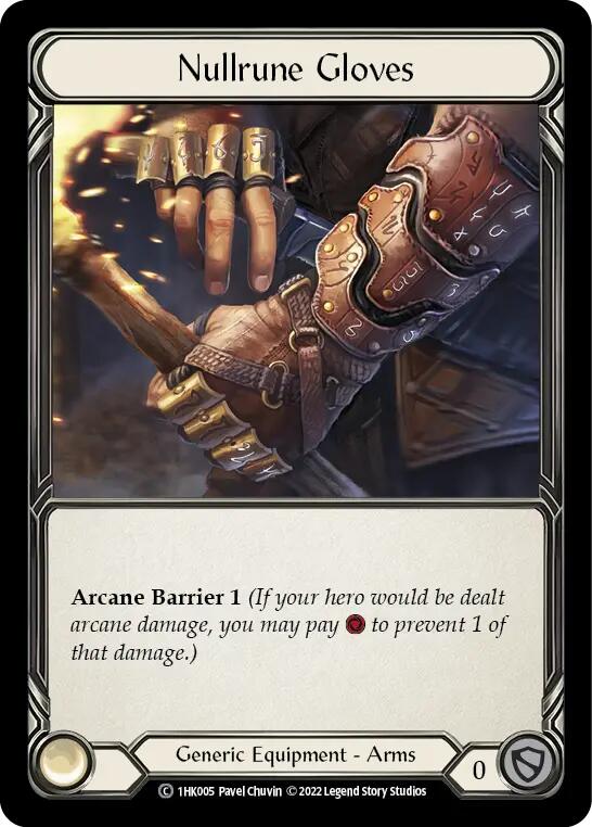 Image of Nullrune Gloves [1HK005] (Historic Pack 1 Blitz Deck: Kano)